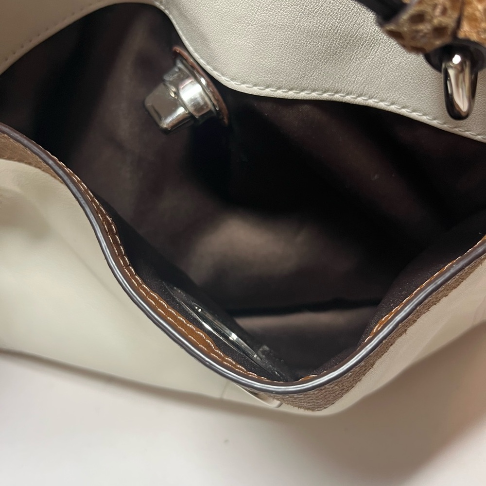 Coach Penelope White Leather Satchel F16531 - Picture 5 of 14